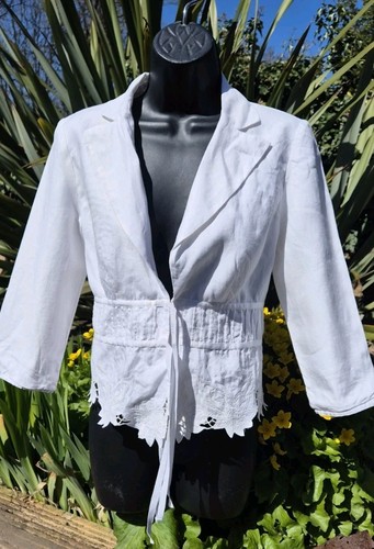 Gharani strok white linen - strok,