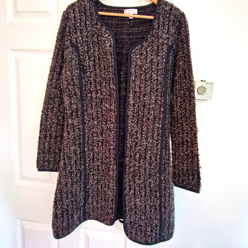 Gharani strok black grey wool - black,